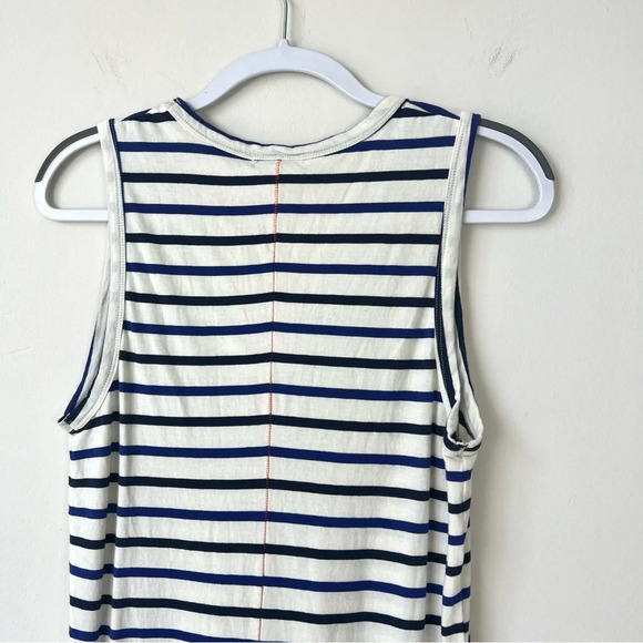 NWT Sundry Striped Sleeveless Maxi Shirt Dress With Slits - Picture 6 of 9